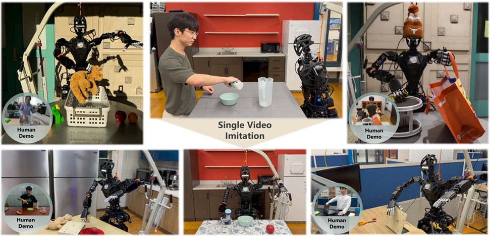 OKAMI: Teaching Humanoid Robots Manipulation Skills through Single Video Imitation