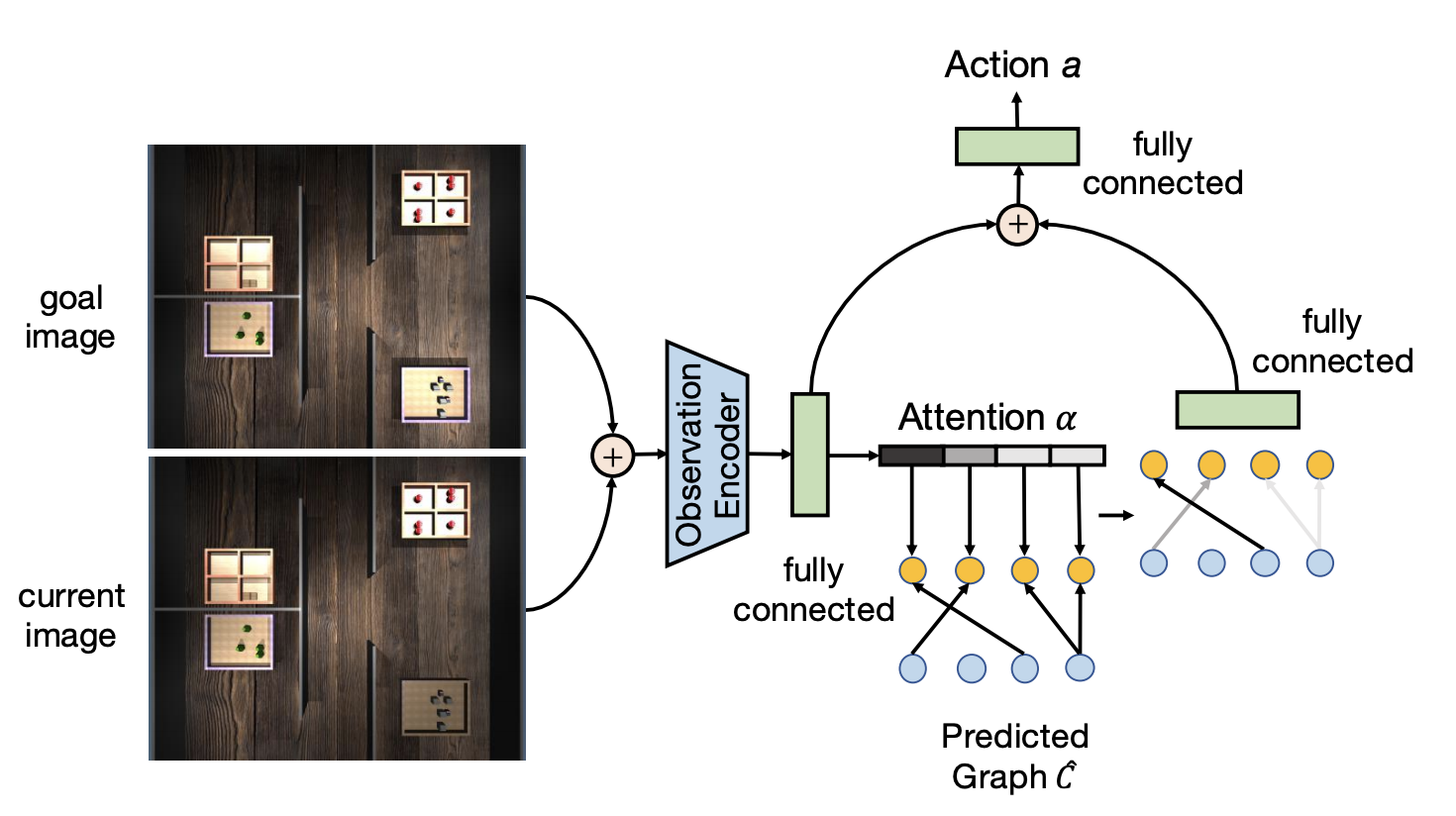 Causal Induction from Visual Observations for Goal Directed Tasks